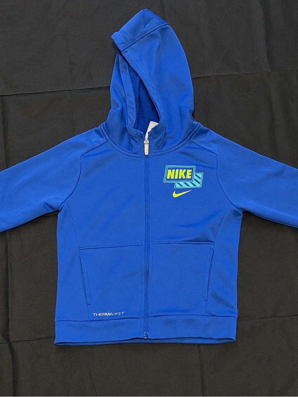 Nike Therma-FIT Full Zip Hoodie Youth Medium 5-6 Years Blue